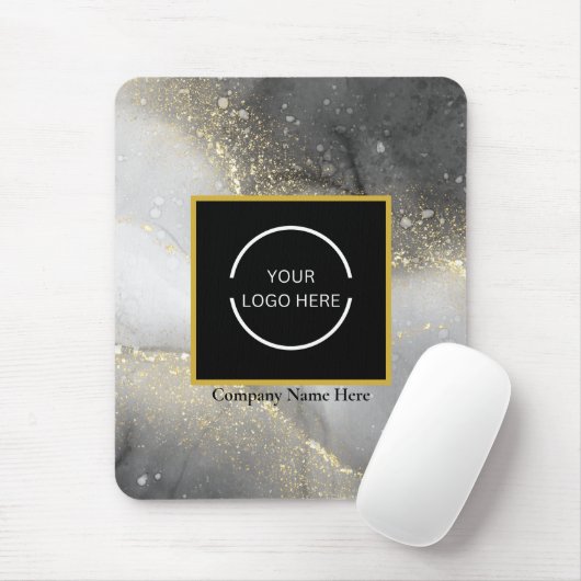 Name und Logo moderner Silver- und Gold-Unternehme Mousepad (Mit Mouse)