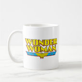 Name und Logo von Wonder Woman Kaffeetasse (Links)