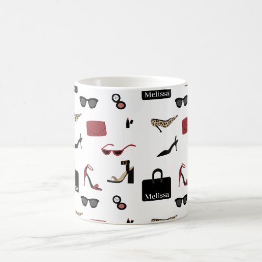 Name und Mode-Accessoires Girl Boss Kaffeetasse (Mittel)