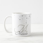 ✨ Name und Monogramm der Glitzern des Silver Glitz Kaffeetasse (Links)