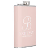 Name und Monogramm der personalisierten Bridesmaid Flachmann (Rechts)