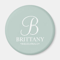 Name und Monogramm der personalisierten Bridesmaid