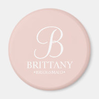 Name und Monogramm der personalisierten Bridesmaid