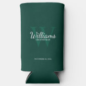 Name und Monogramm der personalisierten Trauzeuge Selters Dosenkühler (Vorderseite)