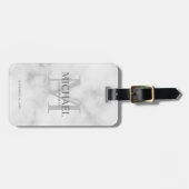 Name und Monogramm der Personalisierten Trauzeugen Gepäckanhänger (Vorderseite horizontal)