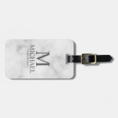 Name und Monogramm des Personalisierten Trauzeugen Gepäckanhänger (Vorderseite horizontal)