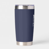 Name und Monogramm des personalisierten Trauzeugen Thermobecher (Vorderseite)