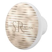 Name und Monogramm für Platinlinien Keramikknauf (Rechts)