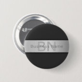 Name und Monogramm | Grays & Imitate Silver Look Button (Vorne & Hinten)