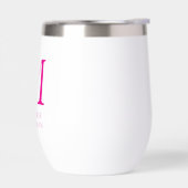 Name und Monogramm in Pink (Links)