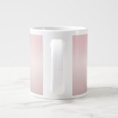 Name und Monogramm | Soft IMITATE Rose Gold Blush Jumbo-Tasse (Rückseite)