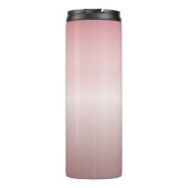 Name und Monogramm | Soft IMITATE Rose Gold Blush Thermosbecher (Rückseite)