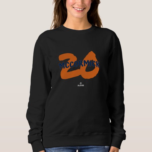 Name und Nummer Chas McCormick Houston Baseball ML Sweatshirt (Vorderseite)