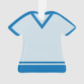 Name und Nummer der Rückseite von Sports Jersey Ornament (Vorderseite)