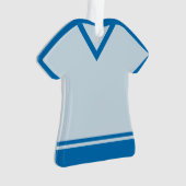 Name und Nummer der Rückseite von Sports Jersey Ornament (Vorderseite)