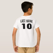 Name und Nummer der T - Shirt. T-Shirt (Schwarz voll)