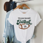 Name und Nummer des benutzerdefinierten Fußballspi Tri-Blend Shirt<br><div class="desc">Benutzerdefinierter Front- und Back-Football-T - Shirt - im White Design ist die Schrift "Football" mit Texten enthalten,  die für den Teamnamen,  den Nachnamen des Spielers und die Jersey-Nummer angepasst werden können. Dunkelgrün,  Lederbraun und Holzkohle-Graufarben können individuell angepasst werden.</div>