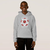 Name und Nummer des benutzerdefinierten Red Soccer Hoodie (Vorne ganz)