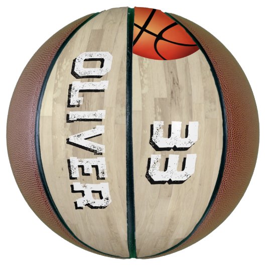Name und Nummer des benutzerdefinierten Spielers - Basketball (Vertikal)