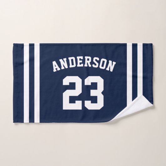 Name und Nummer des Blue Blue Handtuch (Handtuch)