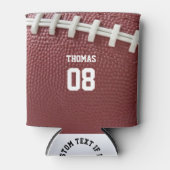 Name und Nummer des Football-Schauspiels Personali Dosenkühler (Vorderseite)