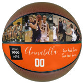 Name und Nummer des Foto-Logos Basketball (Vorderseite)