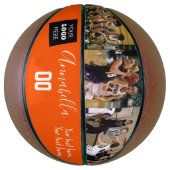 Name und Nummer des Foto-Logos Basketball (Vertikal)