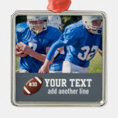 Name und Nummer des Fotos Ornament Aus Metall (Vorne)