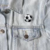 Name und Nummer des Fußballballs Button (Beispiel)