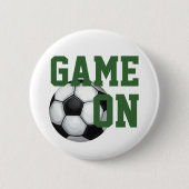 Name und Nummer des Fußballballs Button (Vorderseite)