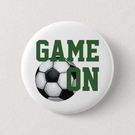 Name und Nummer des Fußballballs Button (Vorderseite)