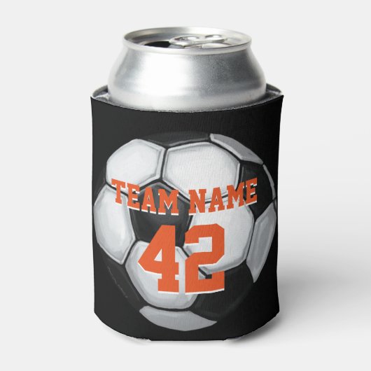 Name und Nummer des Fußballballs Dosenkühler (Kanne Vorderseite)