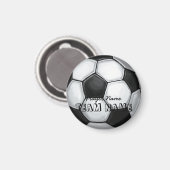 Name und Nummer des Fußballballs Magnet (Vorderseite/Rückseite)