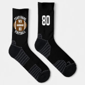 Name und Nummer des Fußballmanns Socken (Rechts)