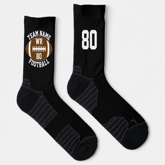 Name und Nummer des Fußballmanns Socken (Rechts)