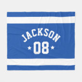 Name und Nummer des personalisierten Athleten Roya Fleecedecke (Vorderseite (Horizontal))