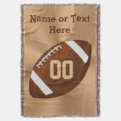 NAME UND NUMMER DES Personalisierten Fußballballpl Decke (Vorderseite Vertikal)