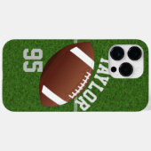 Name und Nummer des personalisierten Fußballspiele Case-Mate iPhone Hülle (Rückseite (Horizontal))