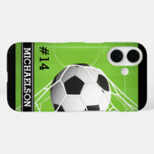 Name und Nummer des personalisierten Fußballspiele Case-Mate iPhone Hülle (Rückseite (Horizontal))