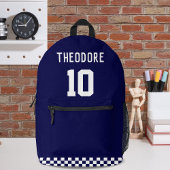 Name und Nummer des Personalisierten Spielers für Bedruckter Rucksack