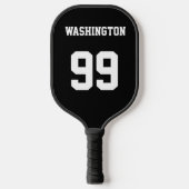 Name und Nummer des personalisierten Sports Pickleball Schläger (Vorderseite)