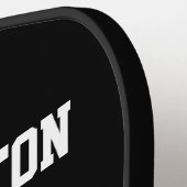 Name und Nummer des personalisierten Sports Pickleball Schläger (Linke Seite)