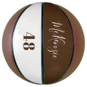 Name und Nummer des personalisierten Team Players Basketball (Vertikal)