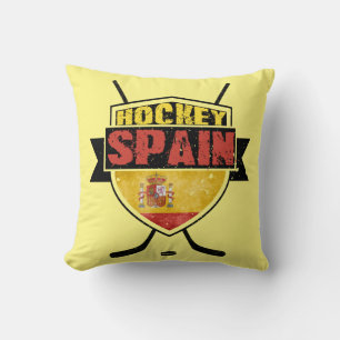 Name und Nummer des spanischen Hockey-Logos Kissen
