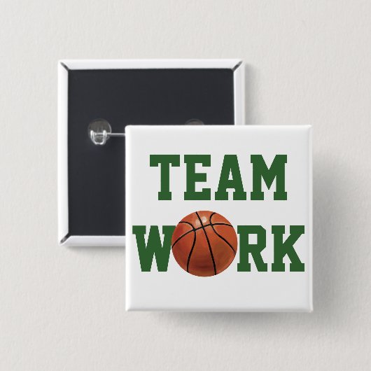 Name und Nummer des Teams Basketball Button (Vorne & Hinten)