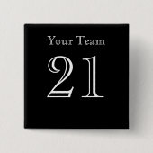 Name und Nummer des Teams Button (Vorderseite)