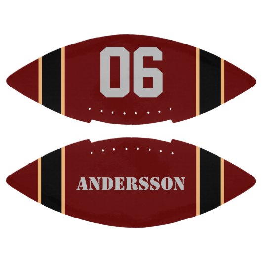 Name und Nummer hinzufügen Football (Paneele)