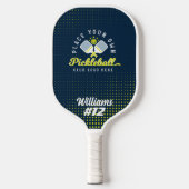 Name und Nummer Ihres Team Pickelball-Logos Pickleball Schläger (Vorderseite)