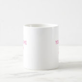 Name und Nummer Personalisiert Kaffeetasse (Mittel)