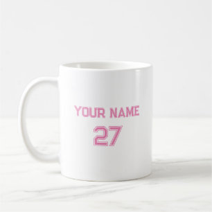 Name und Nummer Personalisiert Kaffeetasse